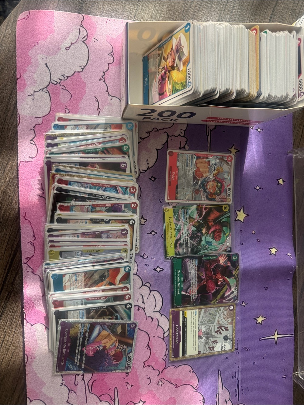 One piece card lot